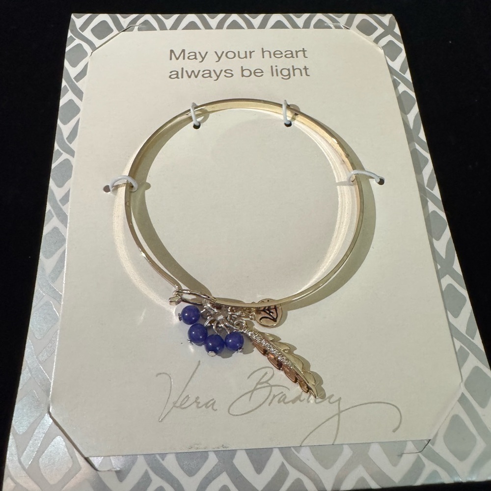 Vera Bradley Gold Bracelet with Purple Accents